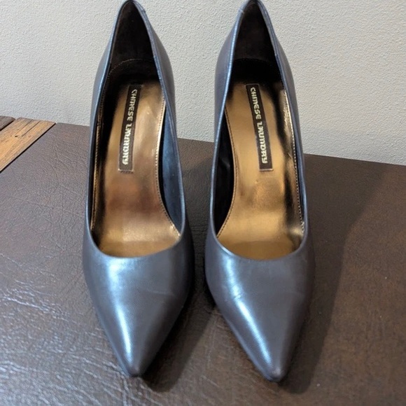 Chinese Laundry Dark Gray Heels - Picture 1 of 4